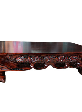 全实木长方形花盆景根雕佛像底座