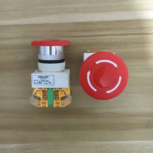 DELIXI正品德力西 按钮开关LAY7-11ZS紧急停止按钮 红色急停开关 - 图0