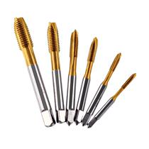 First end screw tapping high speed mesh with cobalt plated titanium metric coarse tooth screw tapping M2-M20 straight slot machine with screw tap