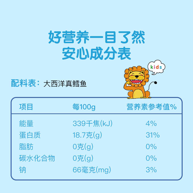 橡果国际生鲜进口大西洋真鳕鱼冷冻小包750g送宝宝婴儿辅食谱