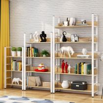 Upscale Bookshelf floor shelve Living room containing finishing storage shelf Balcony Multilayer Shelf Combined Iron Art Exhibition Shelf