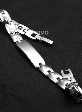 保健抗疲劳防辐射钛钢情侣手链