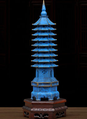 纯铜书房办公室风水文昌塔