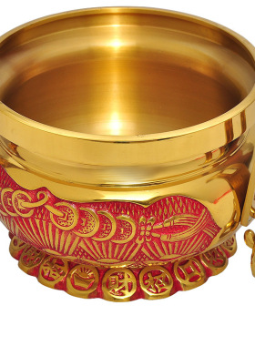 室内双耳财神焚香炉寺庙佛具用品