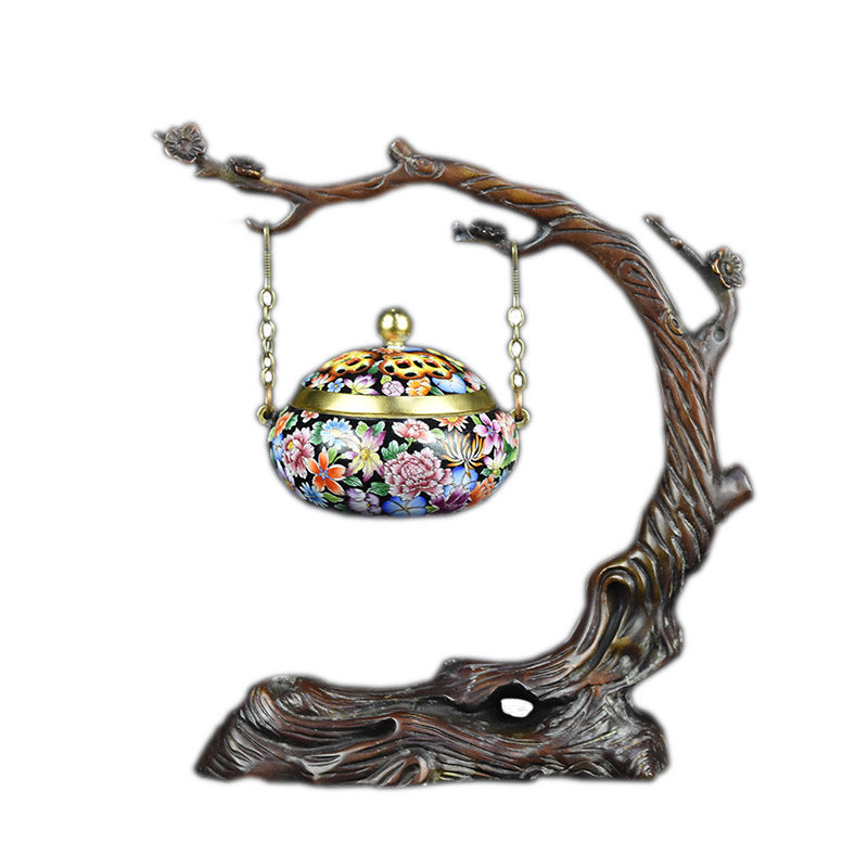 正宗景泰蓝画珐琅熏香炉吊炉北京特色铜制手工艺外事商务出国礼品,淘宝优惠券,粉丝福利购,淘宝优惠卷