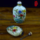 Beijing cloisonne painted enamel snuff bottle pure copper handmade