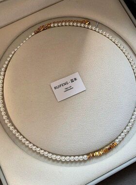 澳高级感极光链家脖颈串珠链锁骨