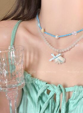 氛围贝壳设计海边新款彩色女2026