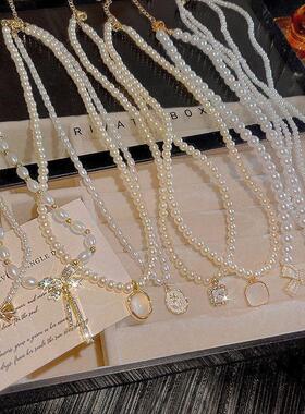 气质choker珍珠项链高级感批发