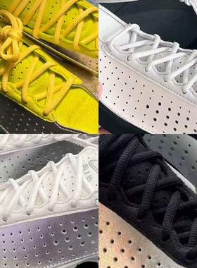 适配NikeAir Superfly鞋带休闲跑步鞋钉鞋半圆白色黑色米白色鞋带