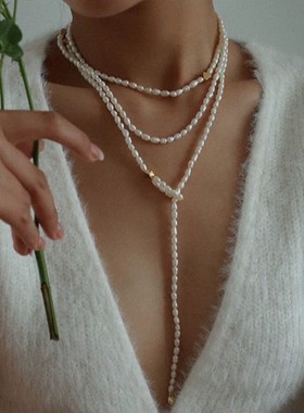 天然米粒珍珠优雅气质