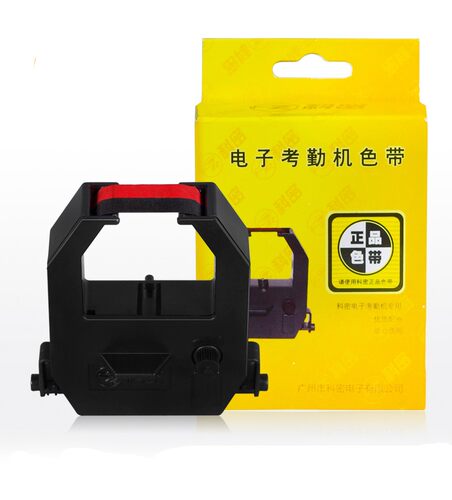 科密ET3610 3310 4510 2000 考勤机色带 打卡钟色带 黑红双色色带 - 图0