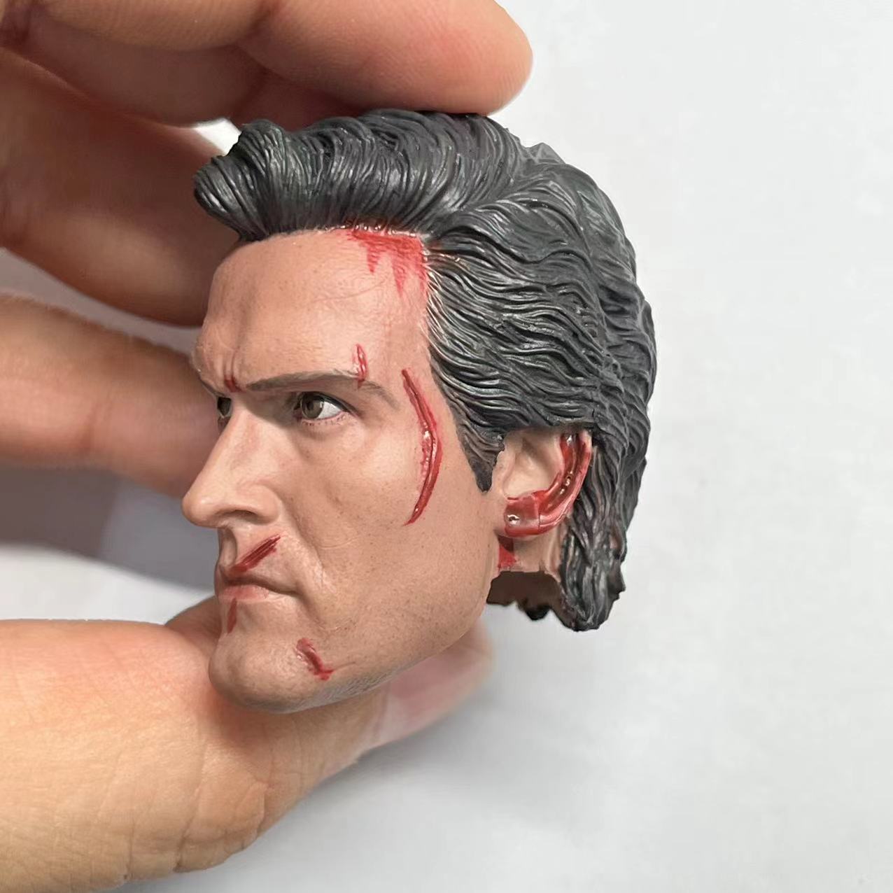 1/6 鬼玩人头雕 阿西 战损 The Evil Dead Ashley 兵人配件 - 图1