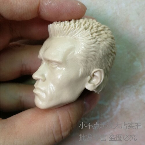 1/6 白模头雕 铁血战士 T800 阿诺施瓦辛格 素描模特素模 - 图1