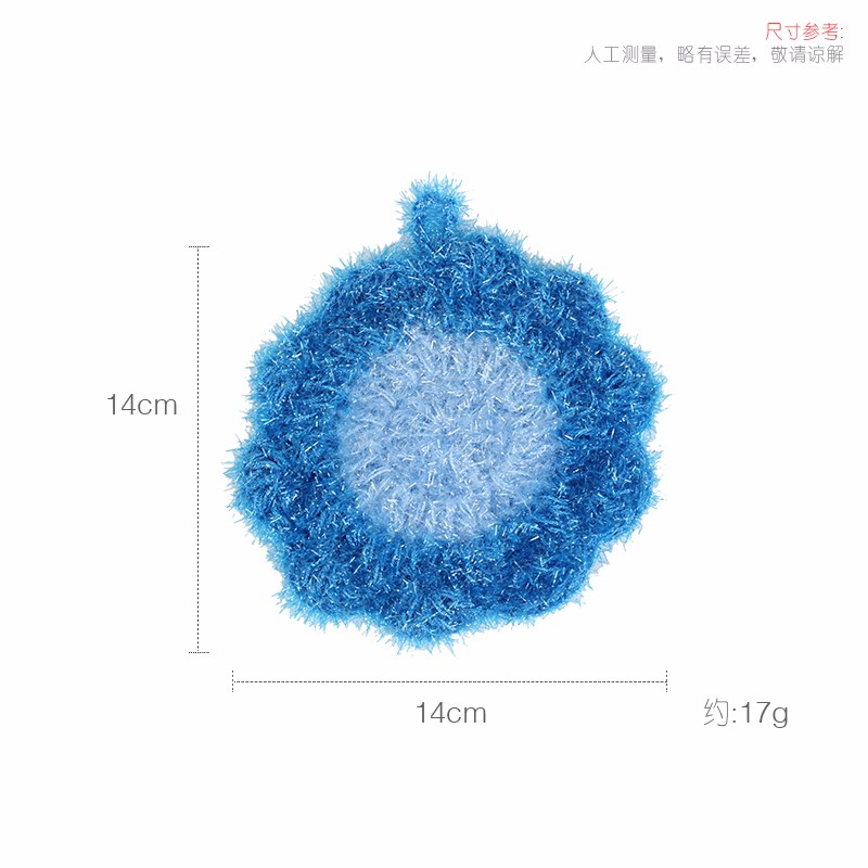 韩国厨房不粘油丝光小花草莓刷碗洗碗布洗碗巾代替钢丝球百洁抹布 - 图2