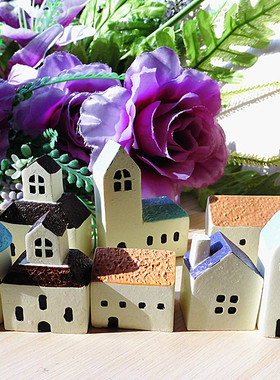 zakka爱情海迷你树脂小房屋家居