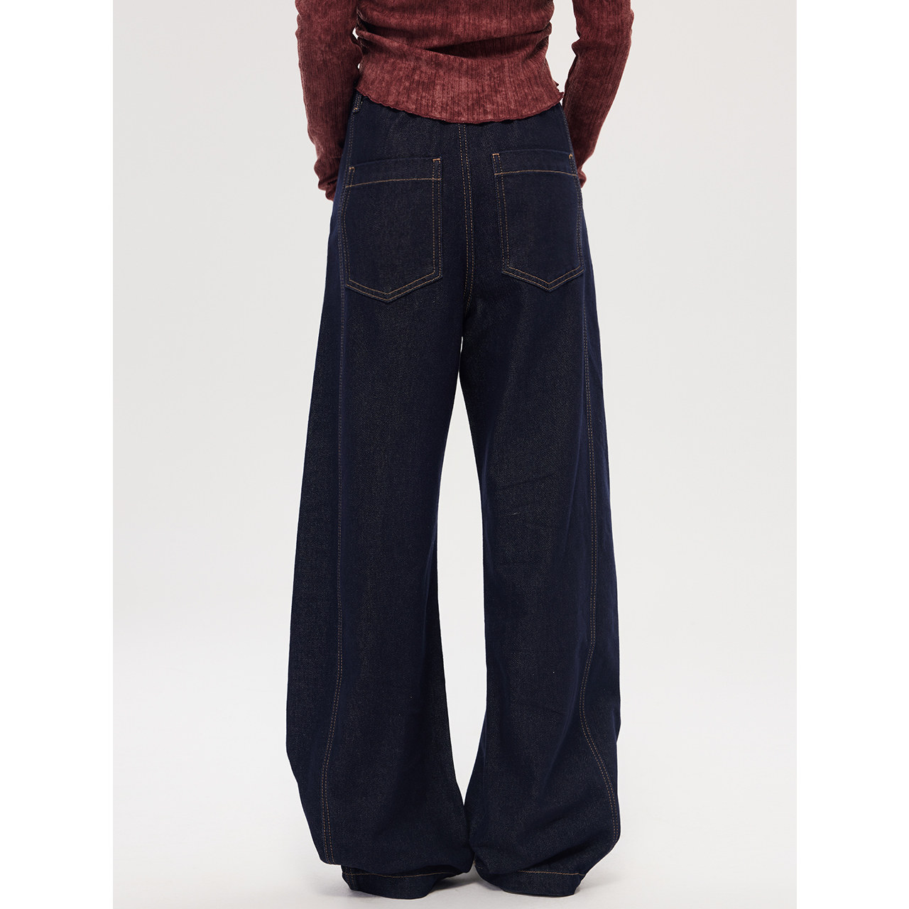 尔给秋季显瘦高腰水洗牛仔裤女百搭复古做旧宽松直筒阔腿裤,淘宝优惠券,粉丝福利购,淘宝优惠卷