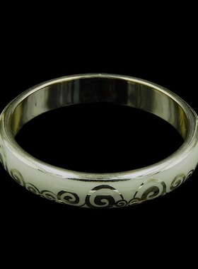 内径60mm玫瑰红亚克力民族风手镯