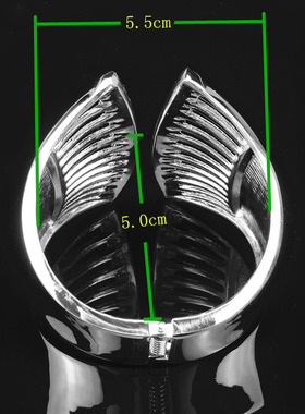 银色水钻线条瑞丽风弹簧金属手环