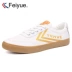 Feiyue / Feiyue sổ nhỏ màu đỏ có cùng đoạn Giày vải bạch kim đôi thủy triều thấp mẫu 2018 mới nhỏ giày trắng nữ - Plimsolls Plimsolls