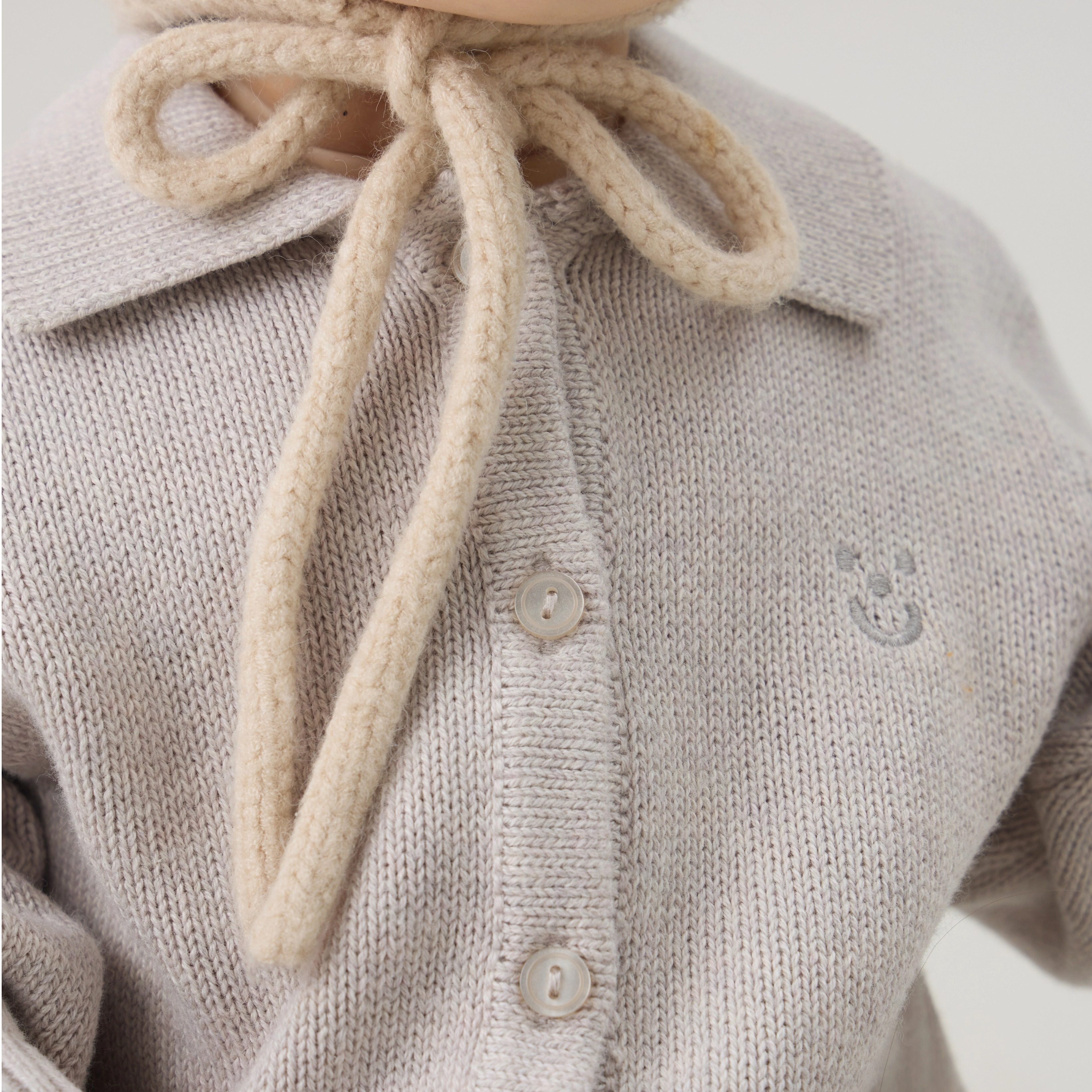 【新品】papa爬爬冬季宝宝毛衣针织衫男女宝加厚保暖羊绒翻领开衫,淘宝优惠券,粉丝福利购,淘宝优惠卷