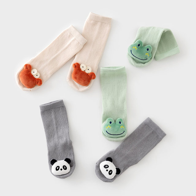 Papa socks animal shape mid-calf socks non-slip all seasons