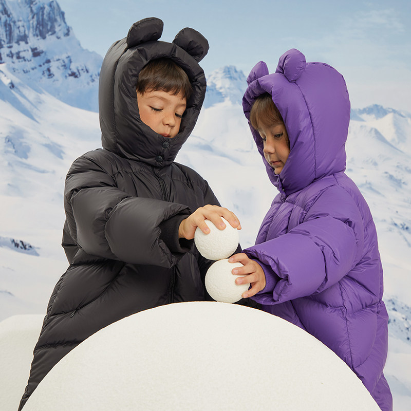 papa爬爬冬季儿童羽绒服男女童加厚保暖中长款羽绒外套,淘宝优惠券,粉丝福利购,淘宝优惠卷