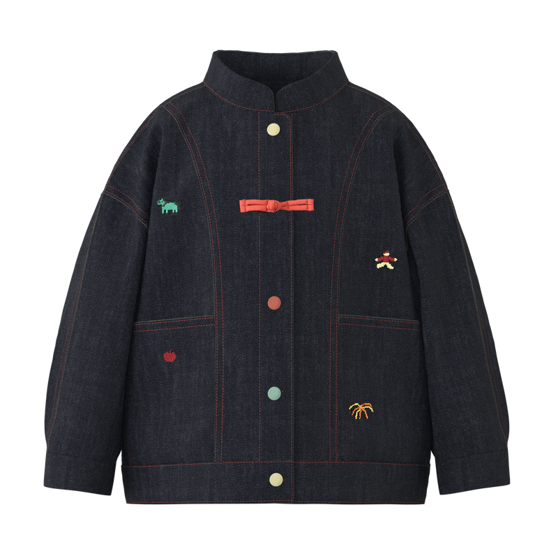 【新品】papa爬爬春季儿童外套男女童宽松活性牛仔上衣厚实耐穿,淘宝优惠券,粉丝福利购,淘宝优惠卷