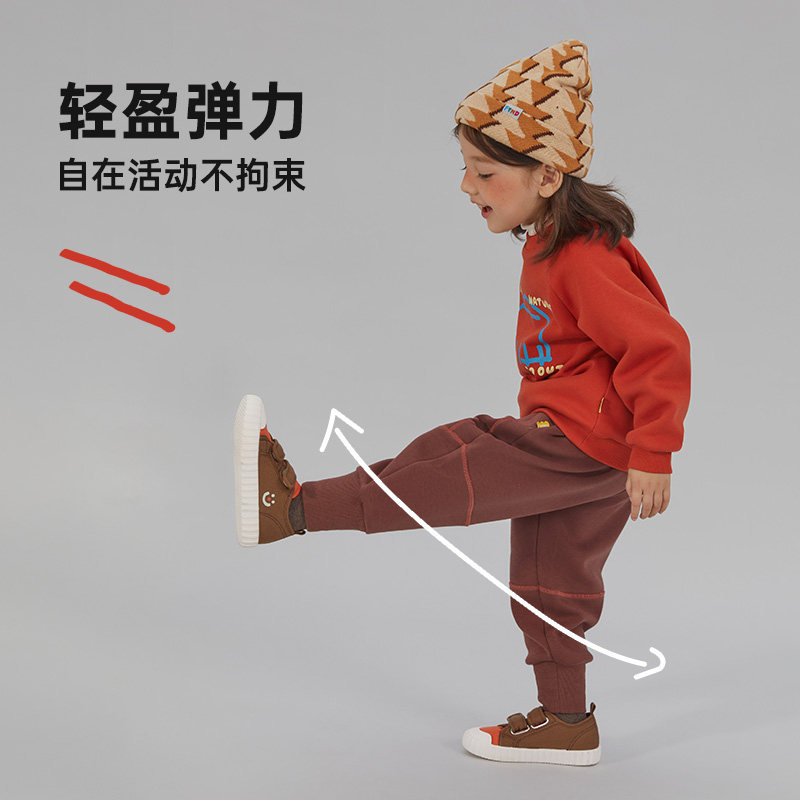 不倒绒papa爬爬冬季儿童裤子男女童束脚运动弹力卫裤保暖,淘宝优惠券,粉丝福利购,淘宝优惠卷