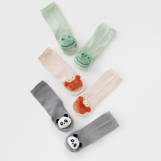 Papa socks animal shape mid-calf socks non-slip all seasons
