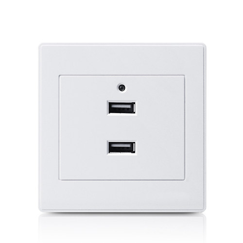 86型明装墙壁插座带多口4四位孔usb面板智能充电工地低压220V转5V - 图3