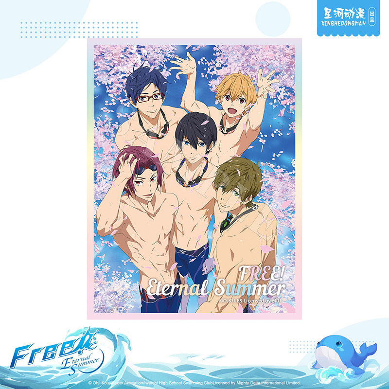 星河动漫 Free男子游泳部七濑遥&橘真琴工艺大色纸桌面摆件_虎窝淘