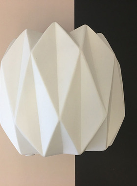 几何折纸陶瓷花瓶工艺品创意摆件干花插花器北欧家居饰品厂家