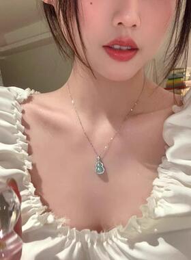 新中式轻奢百搭国风葫芦吊坠项链女个性小众高级感锁骨链新品配饰