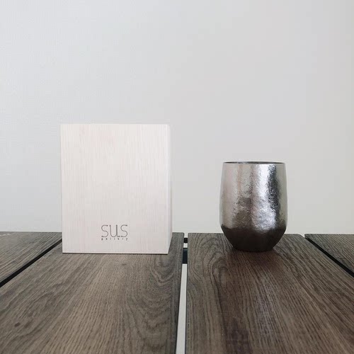 日本国礼同款sus gallery纯钛啤酒杯真空双层隔温冰饮保冷保温 - 图2