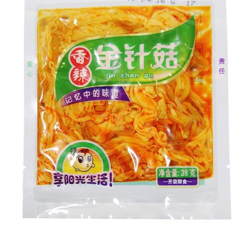 四川特产 一碟香金针菇 香辣可口 爽滑开胃 M多寿司专用 38g/包 - 图3