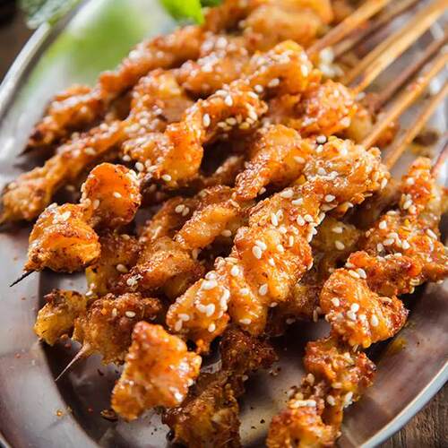 寿司料理鸡软骨串掌中宝串骨鸡脆骨串油炸烧烤串烤串40克*25串装 - 图0