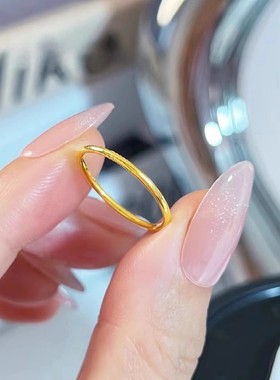 高级感钛钢光圈古法个性不掉色