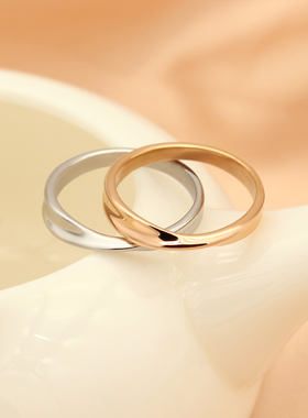 莫比乌斯环情侣戒指2022年新款潮