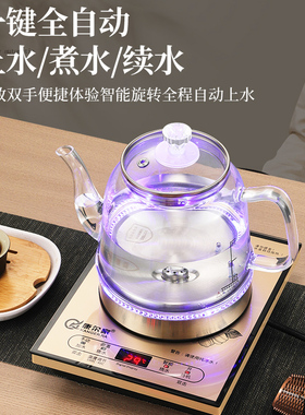 自动上水可调节温度煮茶壶烧水壶