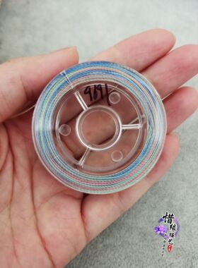 DIY股编织手绳手工龙鳞用段染线