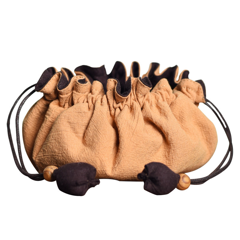 加厚抽绳文玩珠宝收纳布袋子大帽子形主人杯茶杯包装布袋抽绳束口,淘宝优惠券,粉丝福利购,淘宝优惠卷