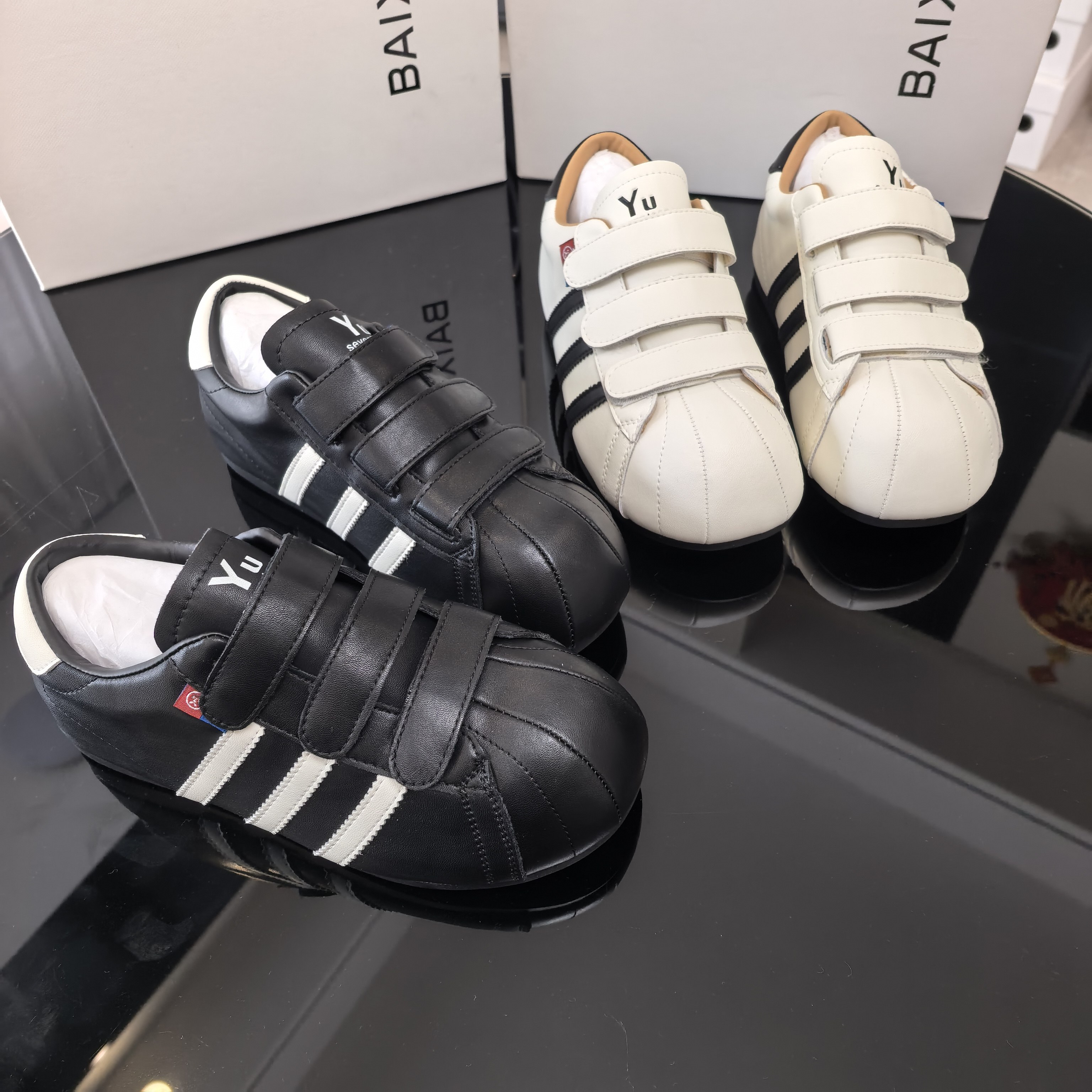 实体捡漏女真皮魔术贴小白鞋2025新款平底舒适运动板鞋百搭休闲鞋,淘宝优惠券,粉丝福利购,淘宝优惠卷