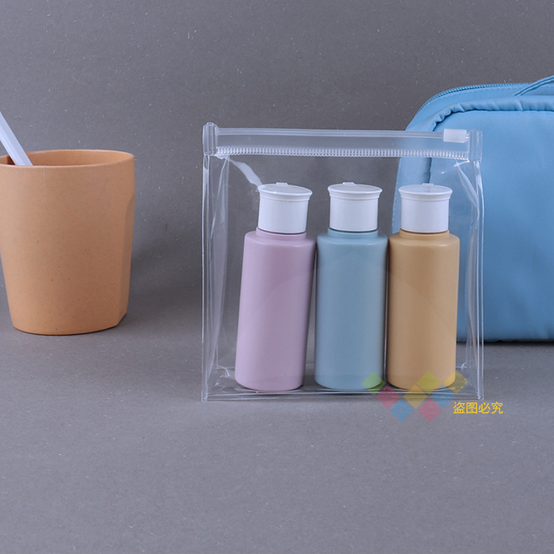 透明pvc化妆包洗漱包化妆品小样收纳包拉链袋口红收纳袋便携袋子 - 图2