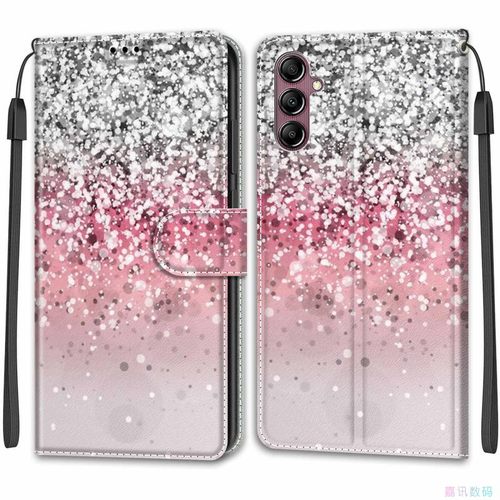 闪光粉适用GalaxyA04/A14/A24/A34/A54 5G三星翻盖手机壳4G S23皮套防摔保护套电话壳 - 图3