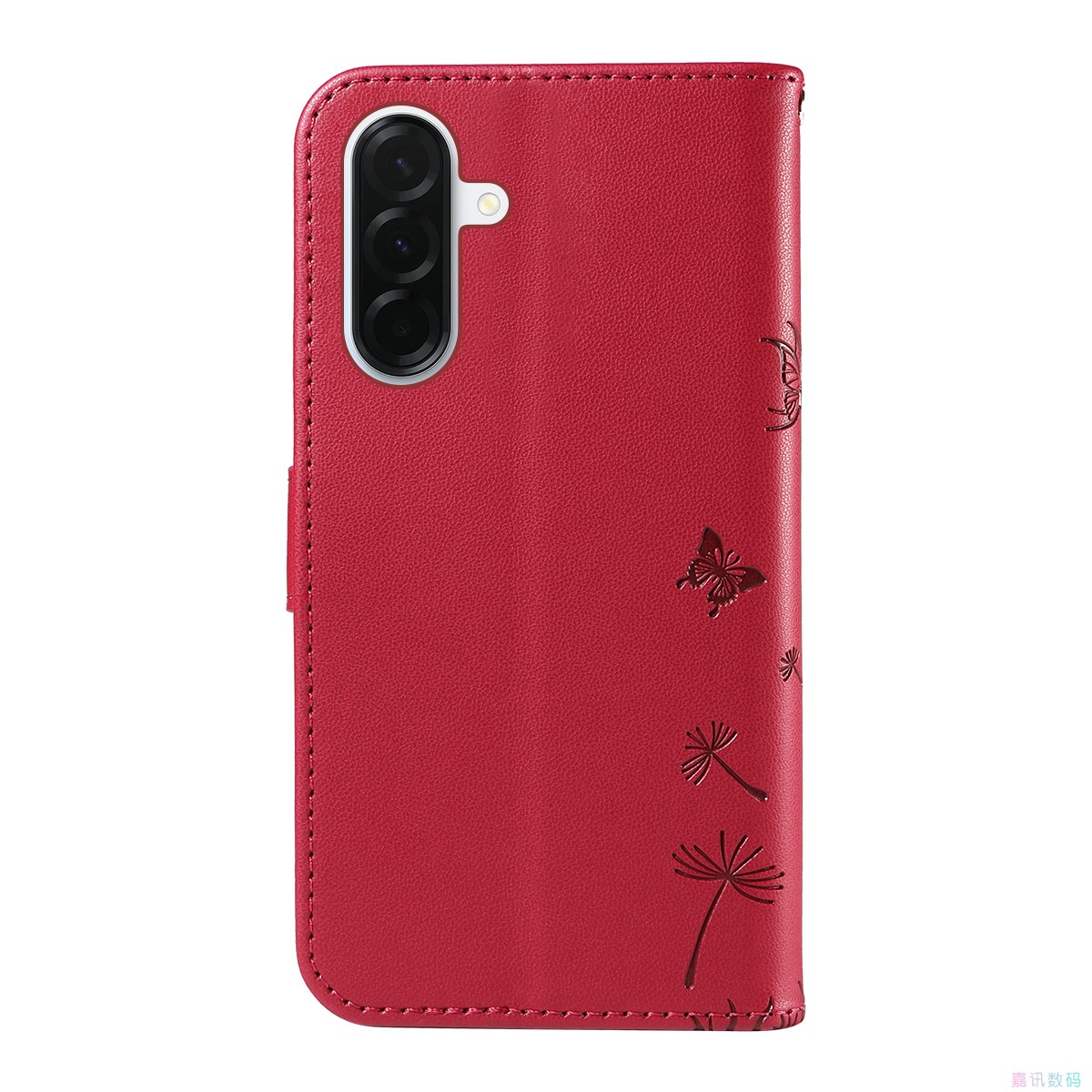 Dandelion Red is suitable for GalaxyA07/A17/A27/A37/A57/ 5G Samsung flip phone case A16/A26/A36/A56/A35/A55 leather phone case