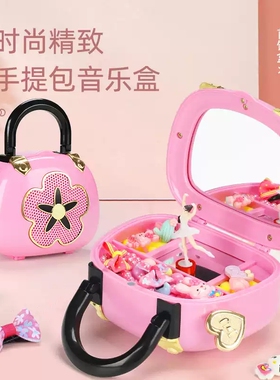 古典四方盒跳舞芭蕾女孩音乐盒