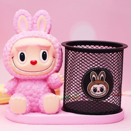 可爱黄油小熊笔筒创意小熊桌面收纳盒摆件送女孩学生儿童生日礼物 - 图3