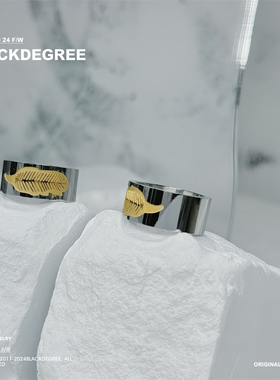 Blackdegree男女复古风钛钢戒指