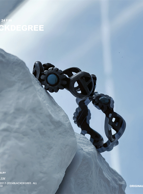 Blackdegree男女雏菊钛钢戒指